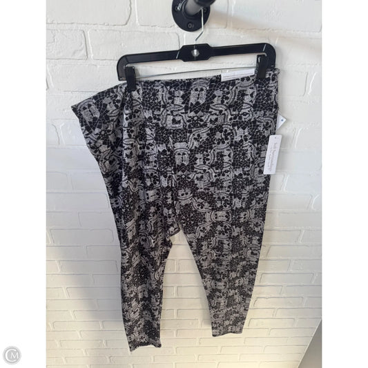 Pants Leggings By Soft Surroundings In Black & Grey, Size: 18