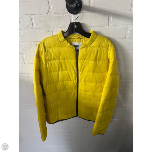 Jacket Puffer & Quilted By Old Navy In Yellow, Size: M