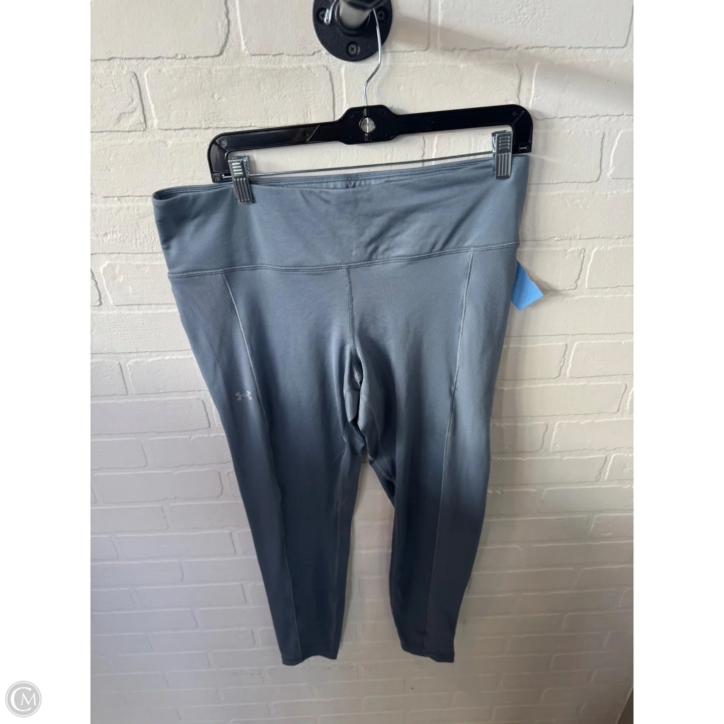 Athletic Leggings By Under Armour In Grey, Size: 16