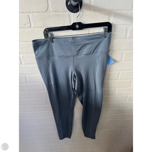 Athletic Leggings By Under Armour In Grey, Size: 16