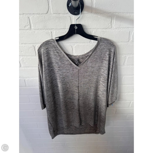 Top Short Sleeve By Anthropologie In Grey, Size: Xl