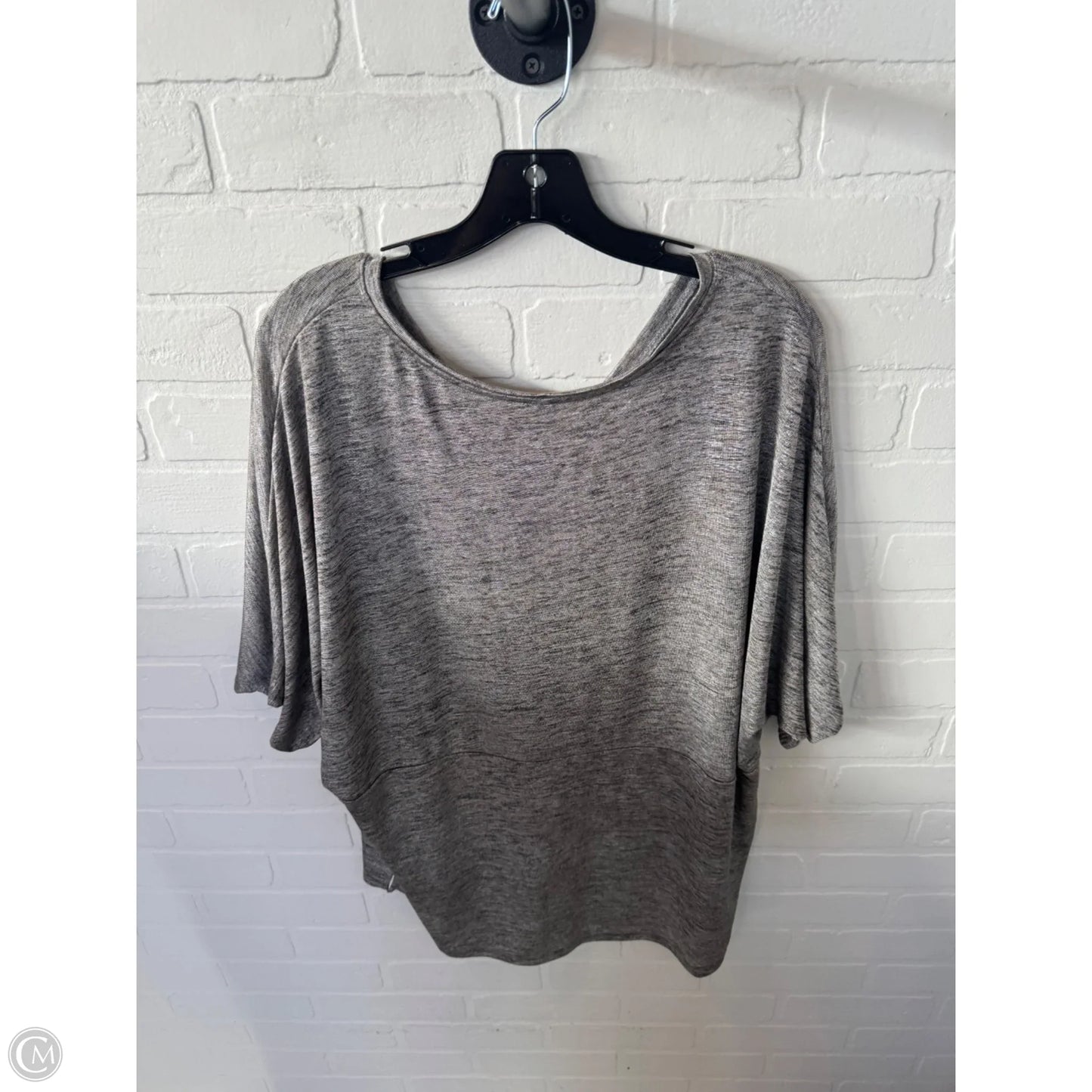 Top Short Sleeve By Anthropologie In Grey, Size: Xl