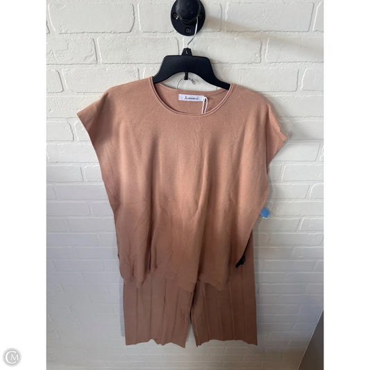 Pants Set 2pc By Anrabess In Tan, Size: Xl