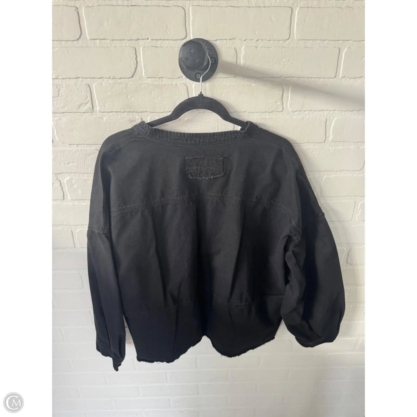 Top Long Sleeve By Cme In Black, Size: Xl