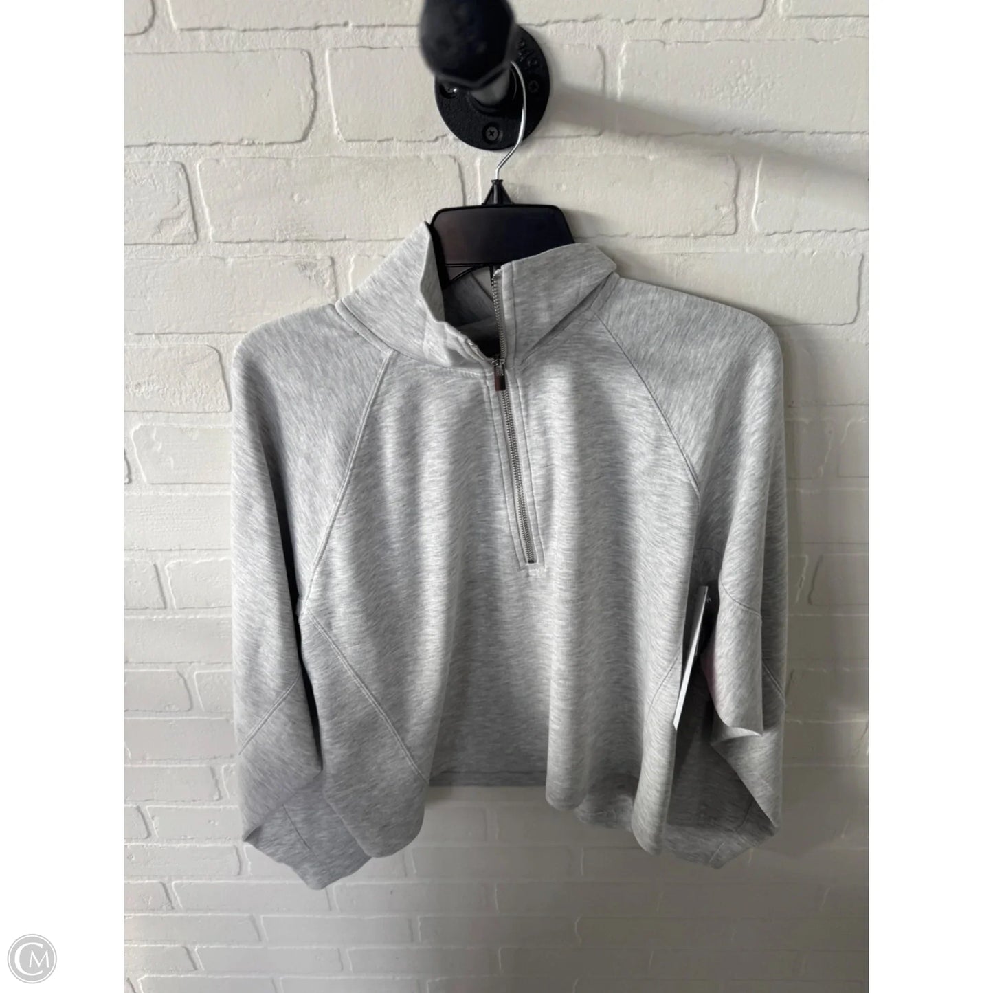 Sweatshirt Collar By Express In Grey, Size: M