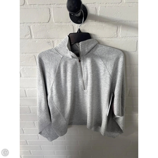 Sweatshirt Collar By Express In Grey, Size: M