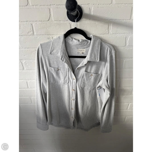 Top Long Sleeve By Thread And Supply In Grey, Size: S