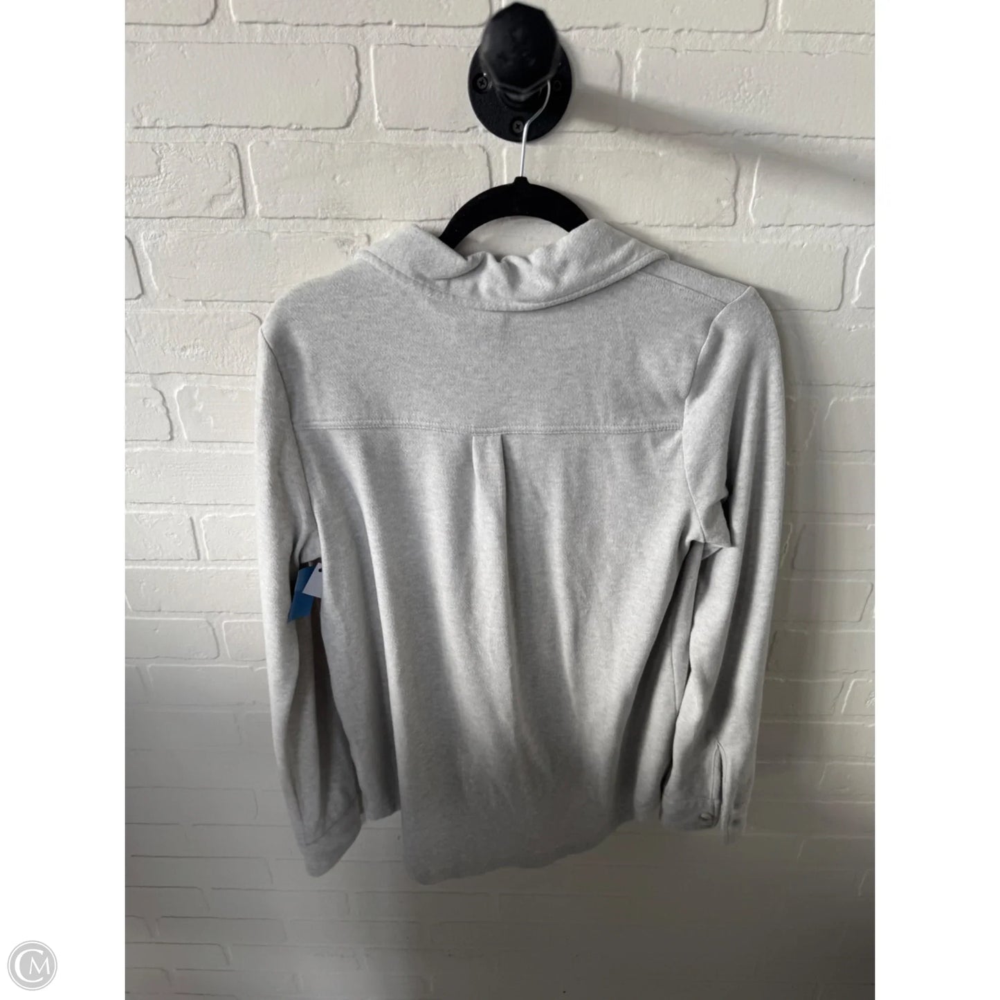 Top Long Sleeve By Thread And Supply In Grey, Size: S