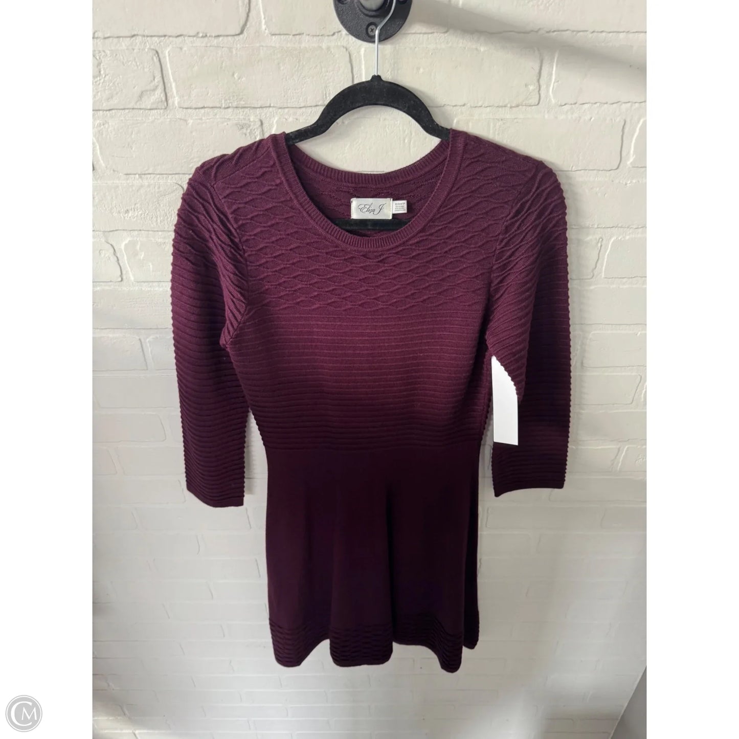 Dress Sweater By Eliza J In Purple, Size: Xs