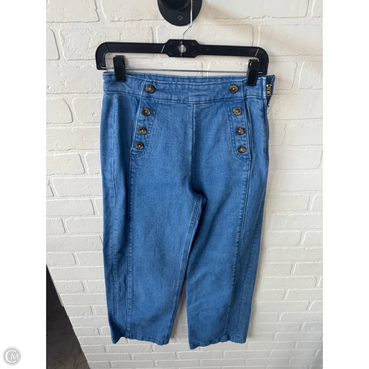 Jeans Wide Leg By Old Navy In Blue Denim, Size: 4