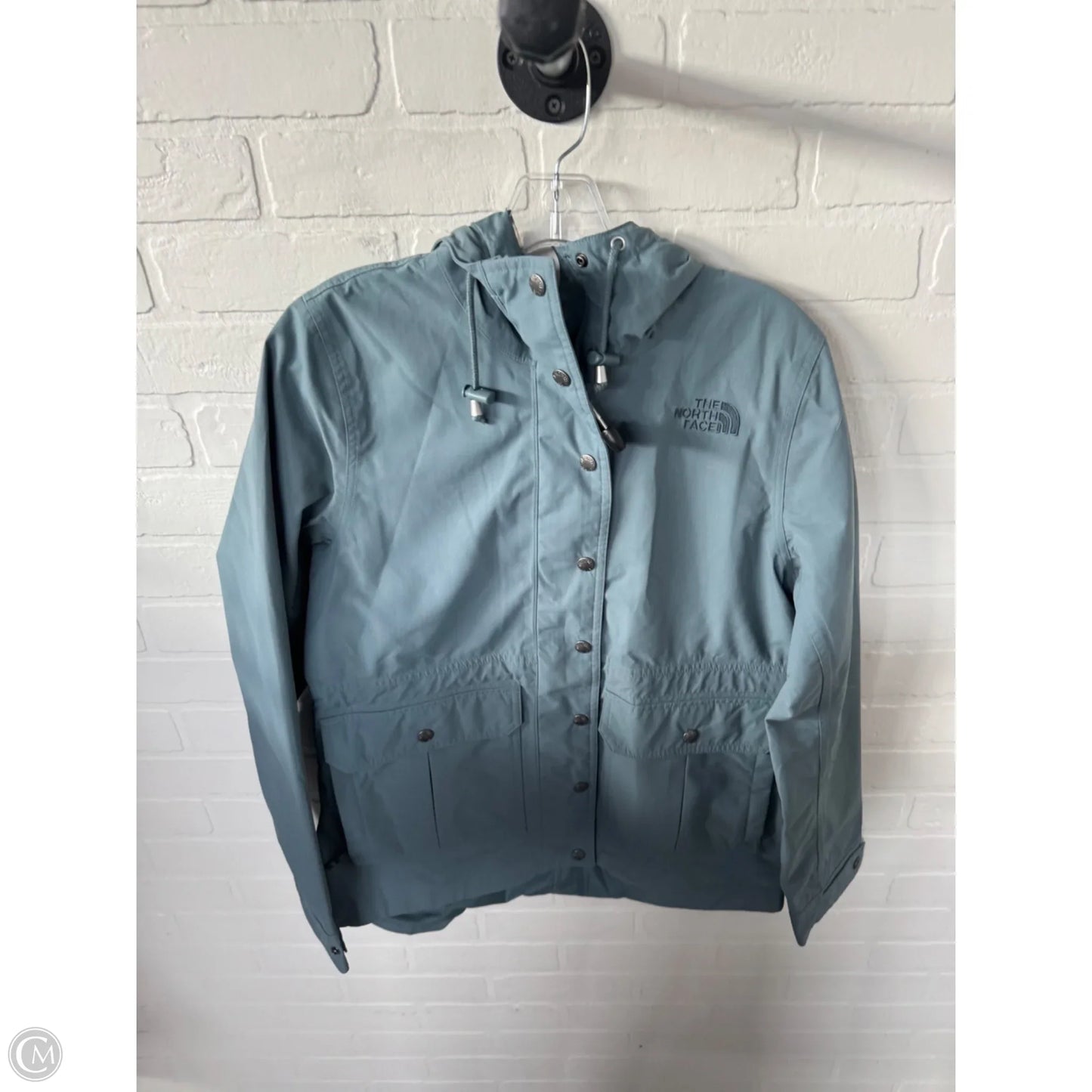Coat Raincoat By The North Face In Blue, Size: M