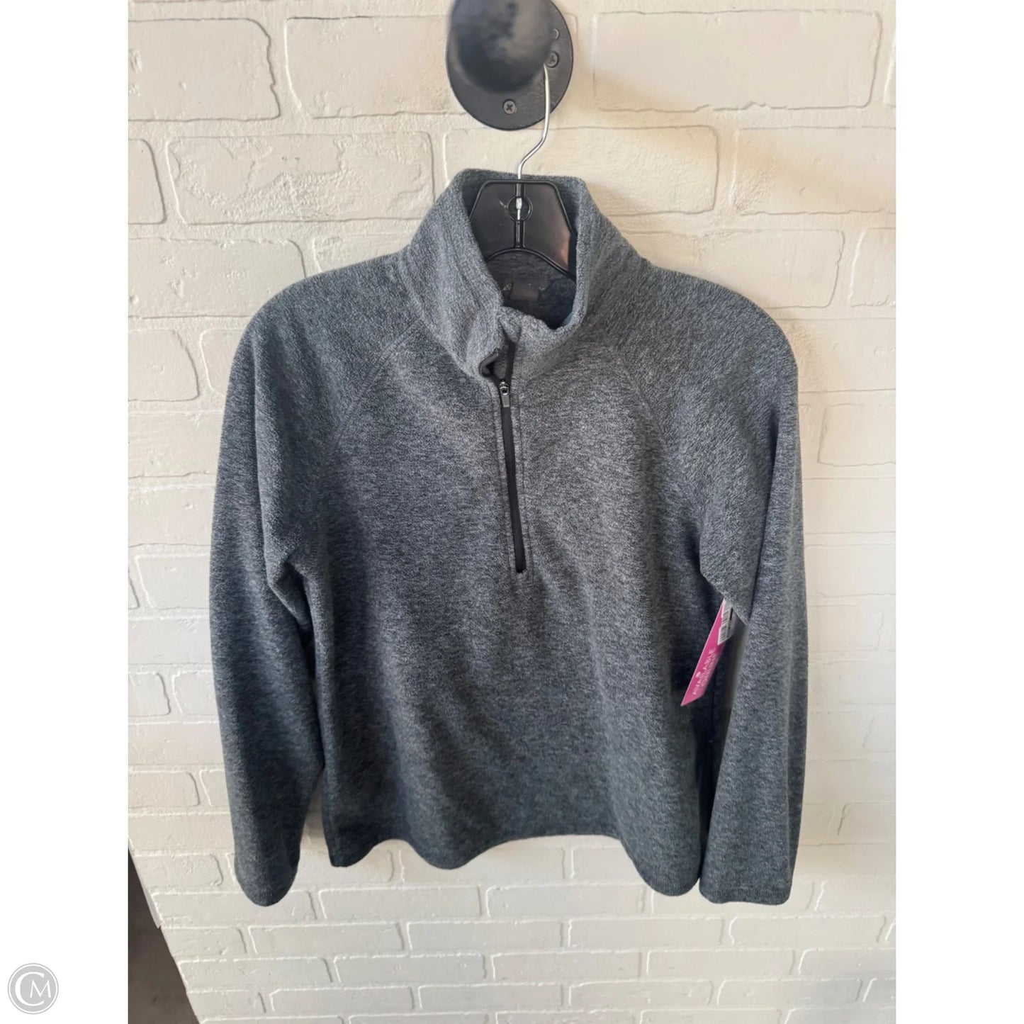 Jacket Fleece By Eddie Bauer In Grey, Size: S