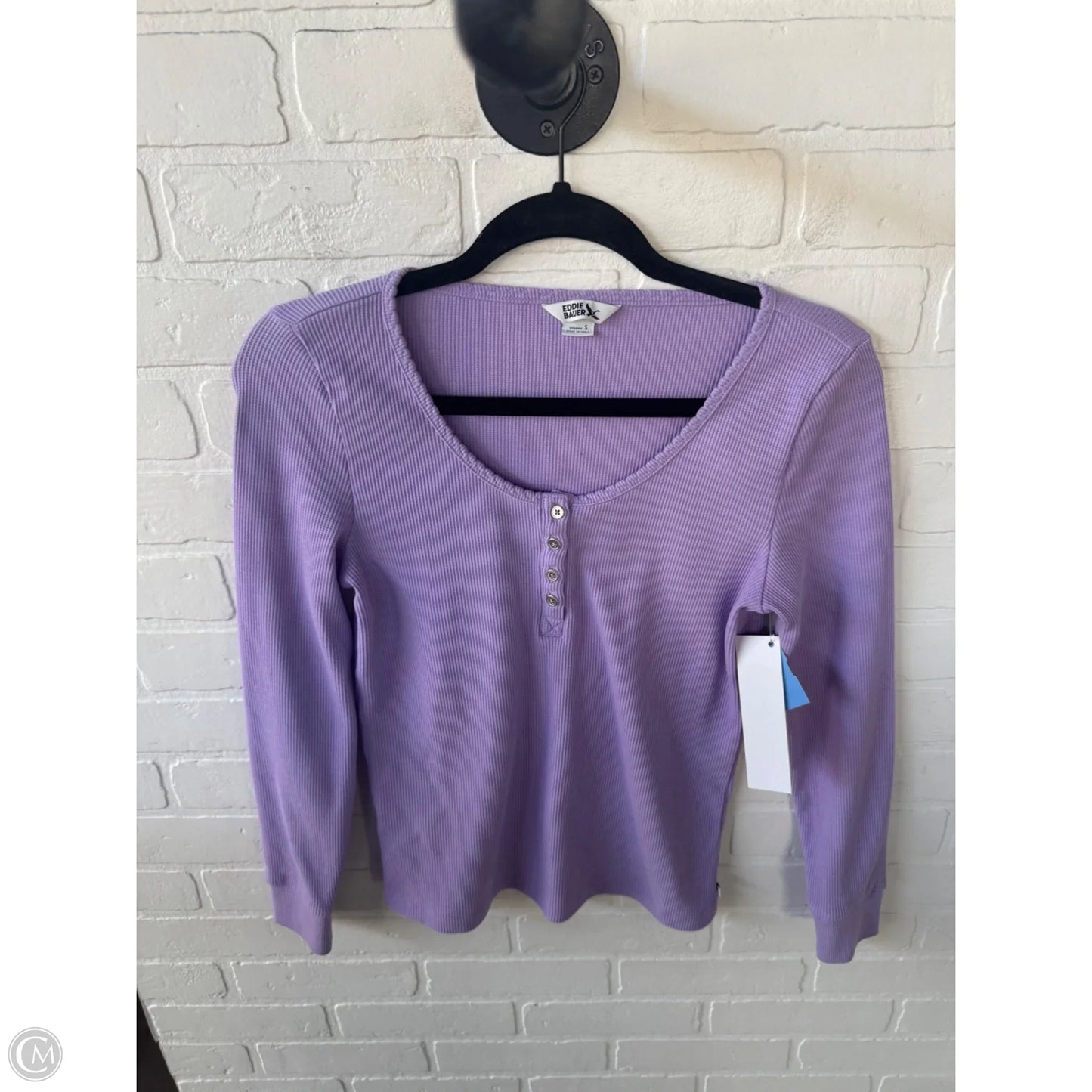 Top Long Sleeve Basic By Eddie Bauer In Purple, Size: S