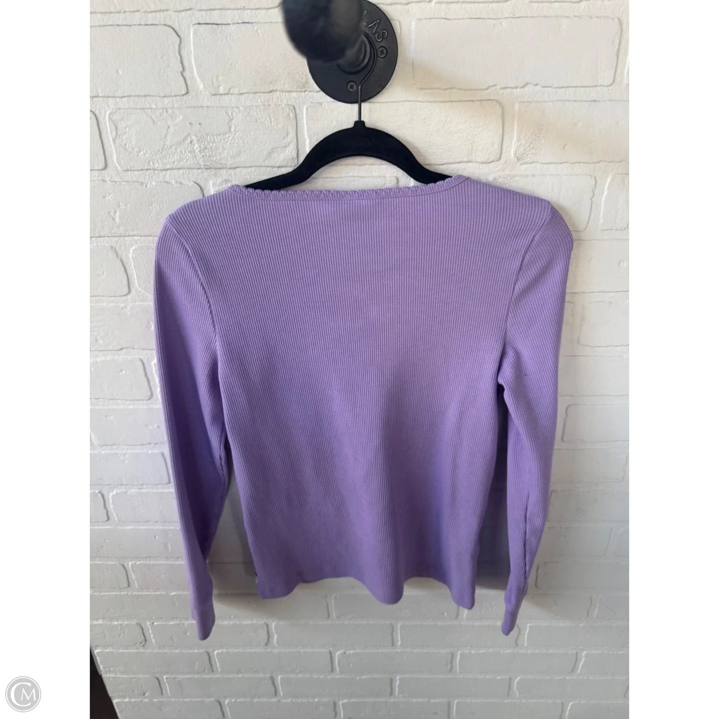 Top Long Sleeve Basic By Eddie Bauer In Purple, Size: S