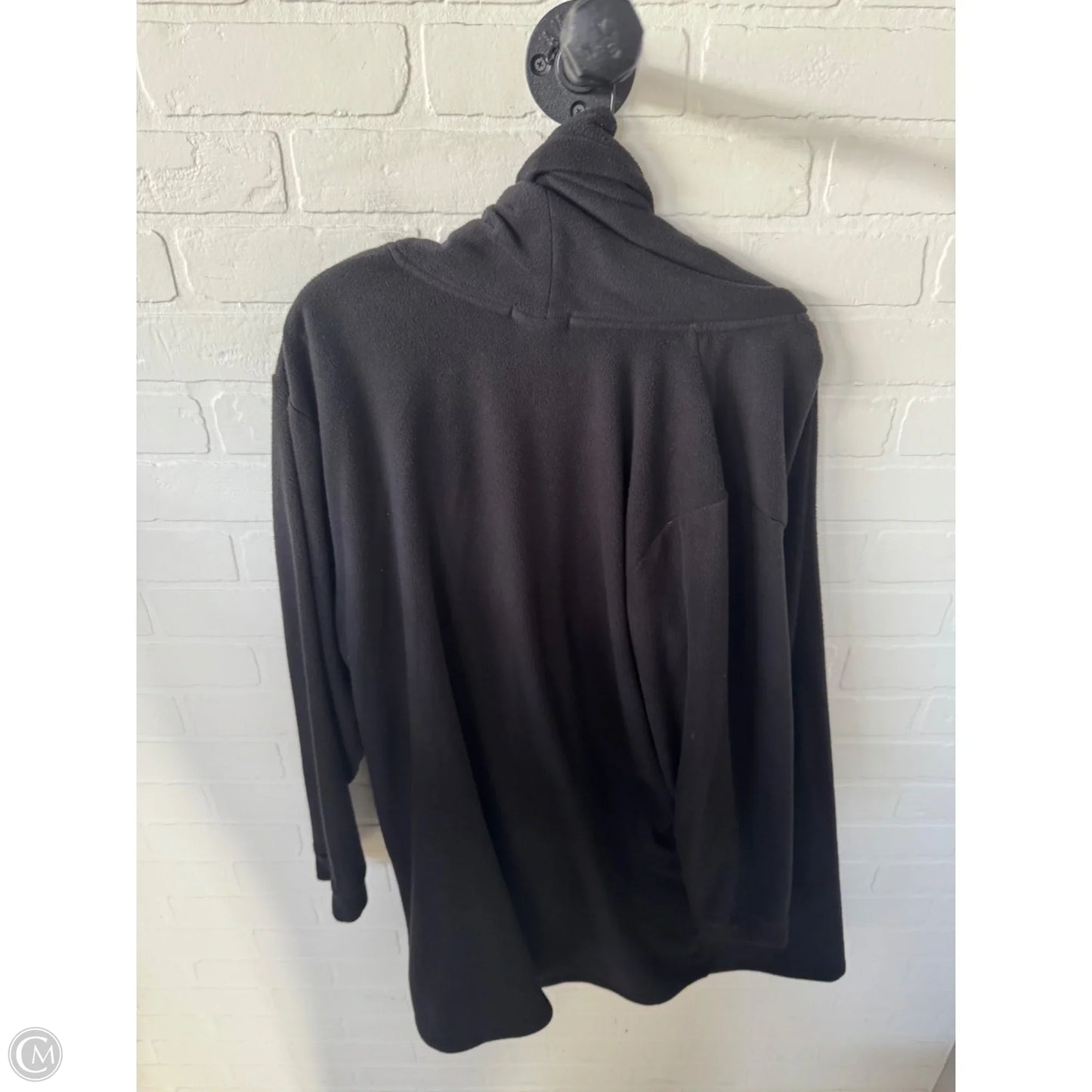 Sweater Cardigan By Cuddl Duds In Black, Size: Xl