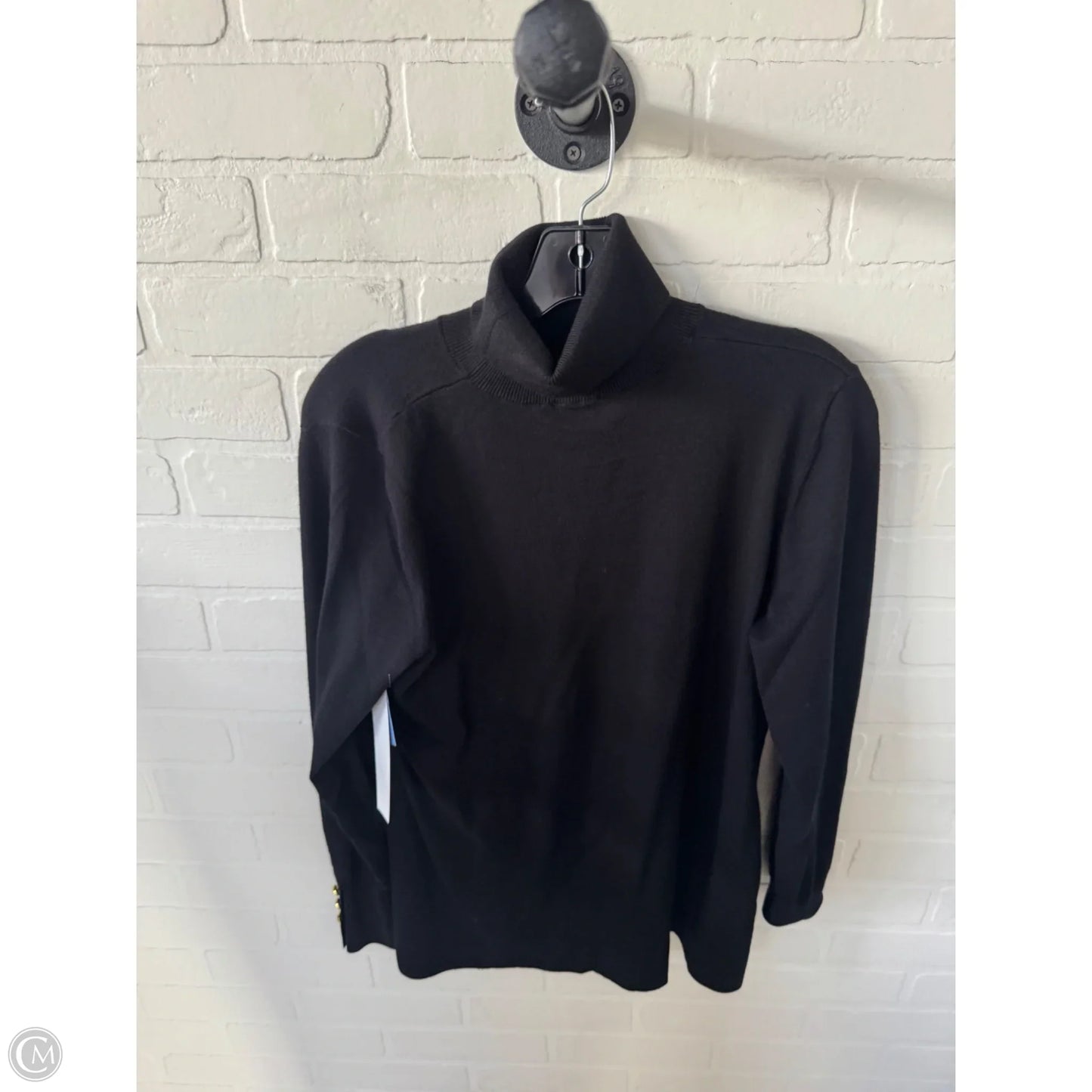 Sweater By Iman Hsn In Black & Gold, Size: Xl