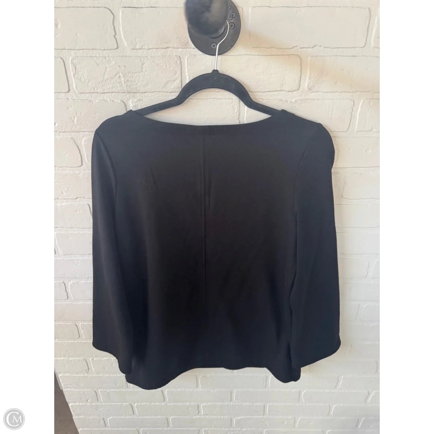 Top 3/4 Sleeve Basic By Chicos In Black, Size: M