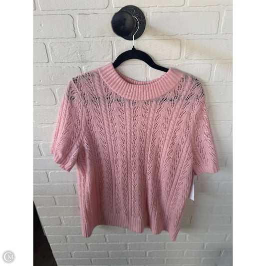 Sweater Short Sleeve By Torrid In Pink, Size: 2x