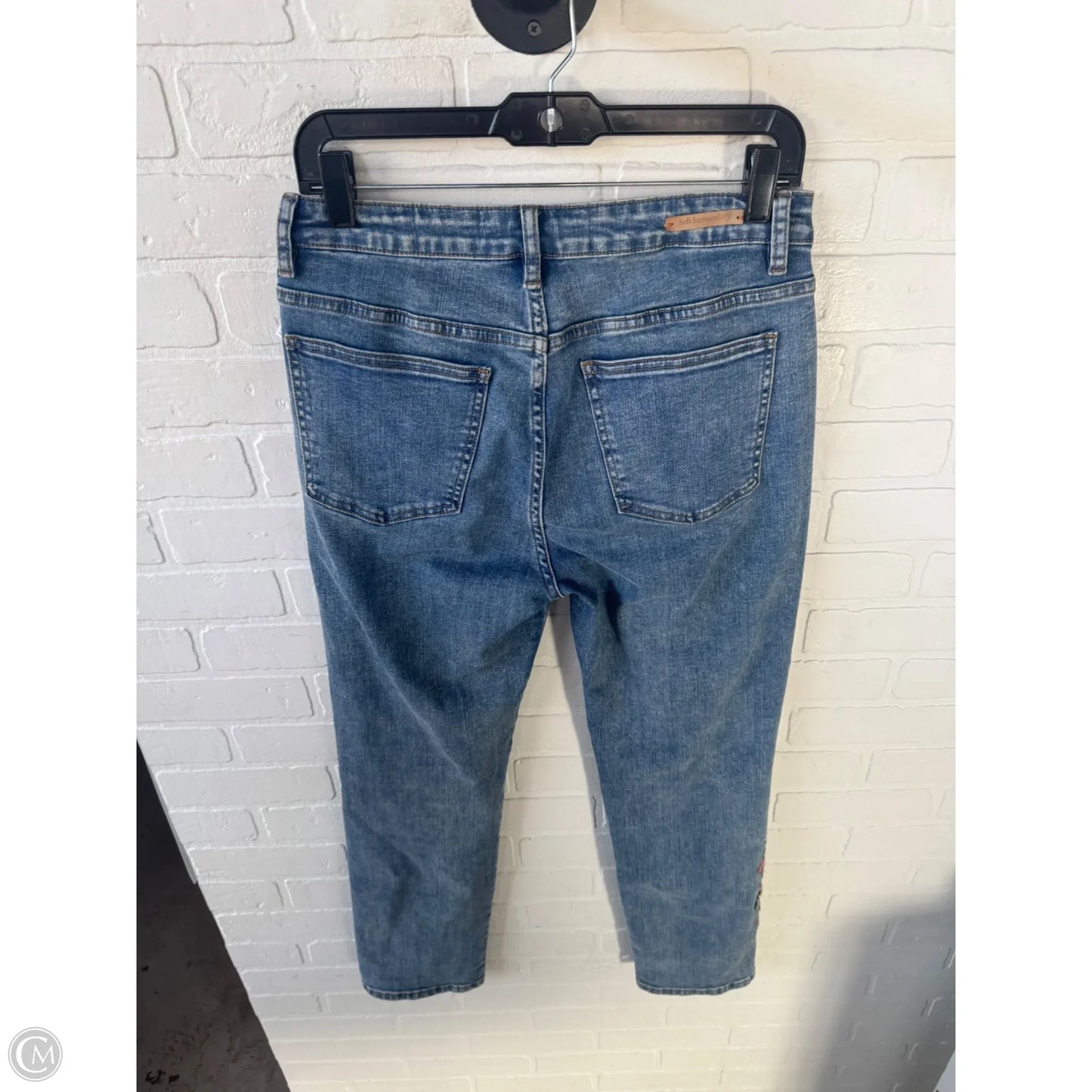 Jeans Straight By Soft Surroundings In Blue Denim, Size: 6