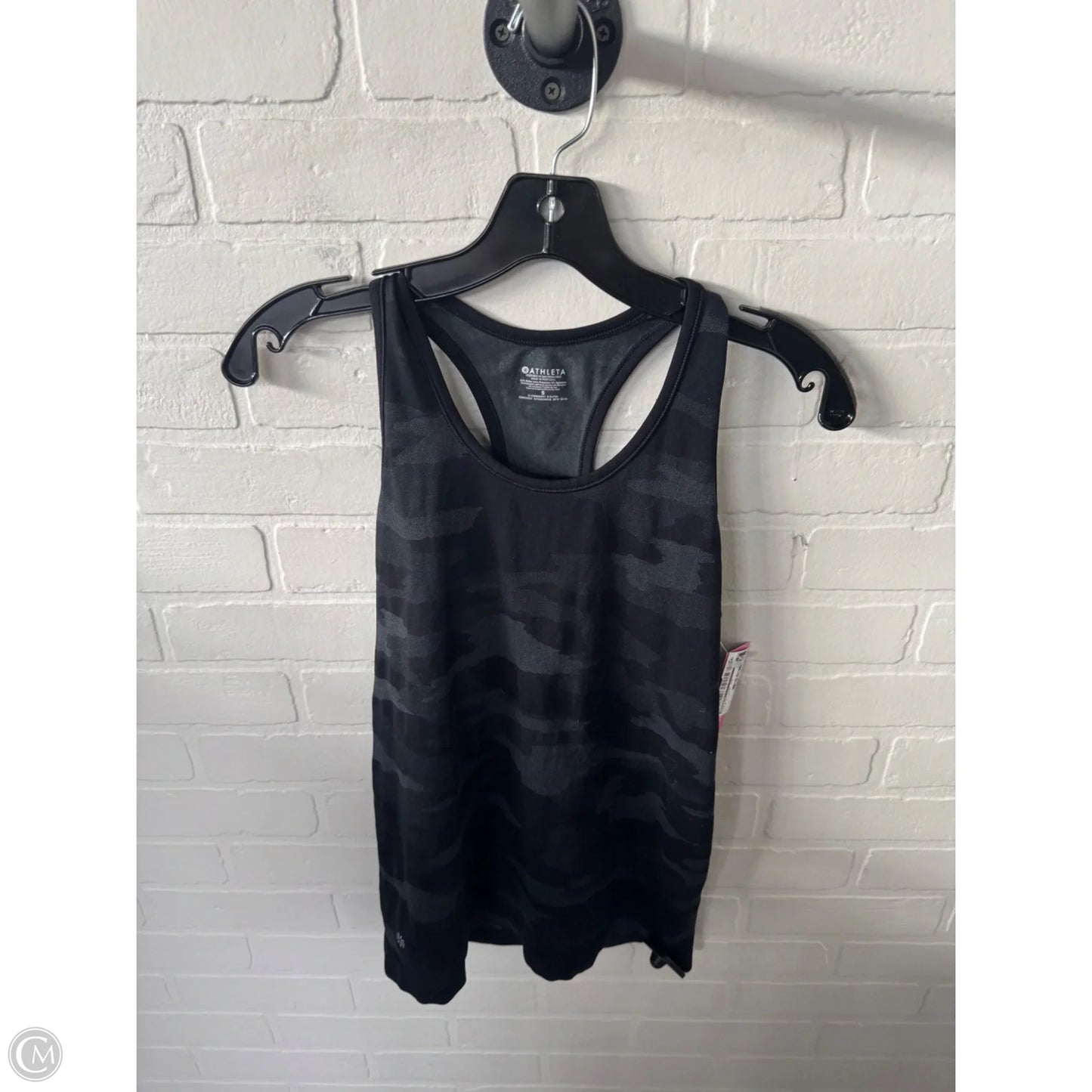 Athletic Tank Top By Athleta In Black & Grey, Size: S