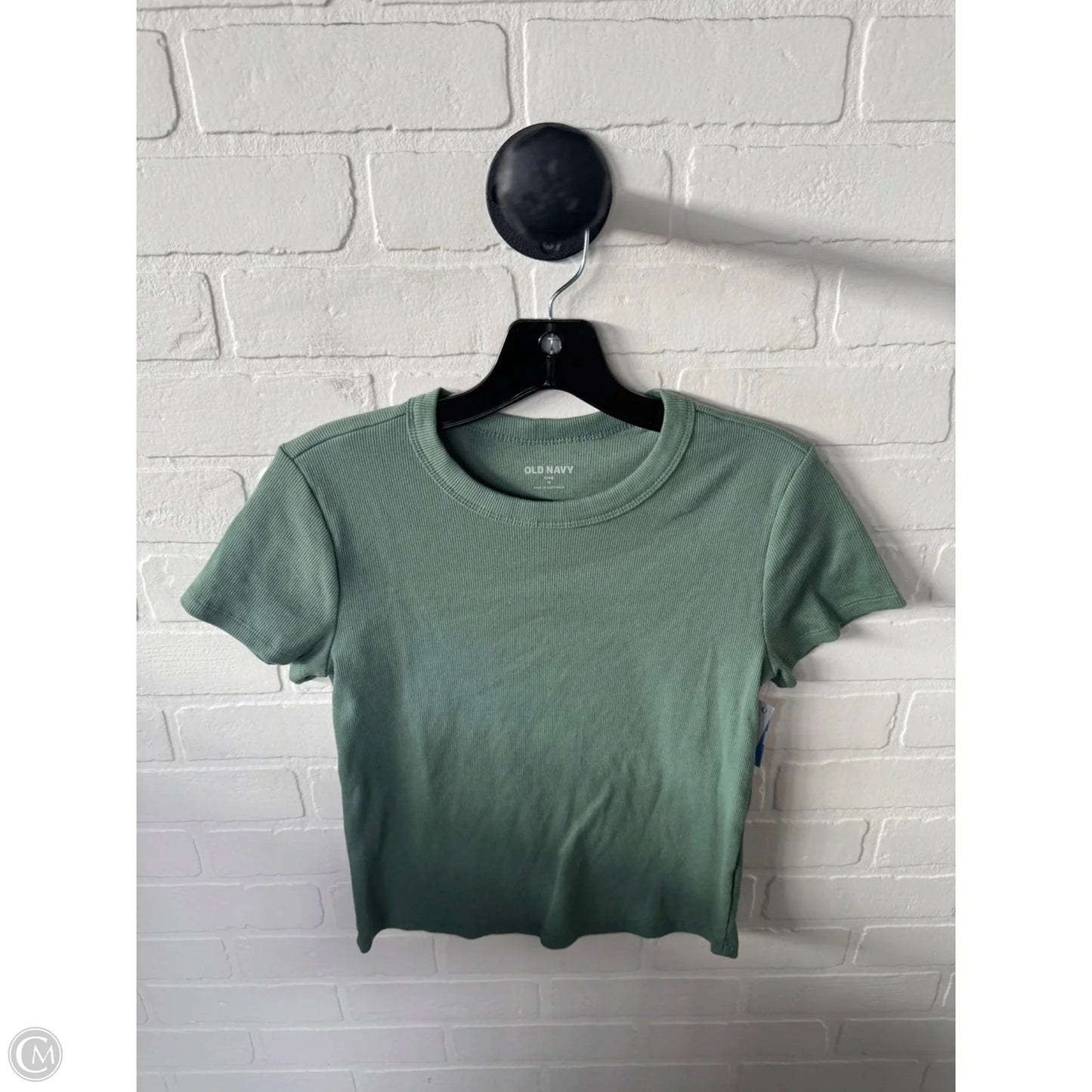 Top Short Sleeve Basic By Old Navy In Green, Size: M