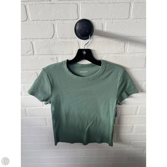 Top Short Sleeve Basic By Old Navy In Green, Size: M
