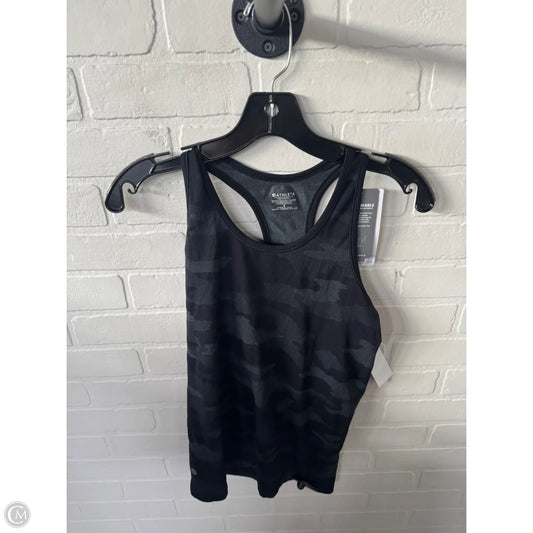 Athletic Tank Top By Athleta In Black & Grey, Size: S