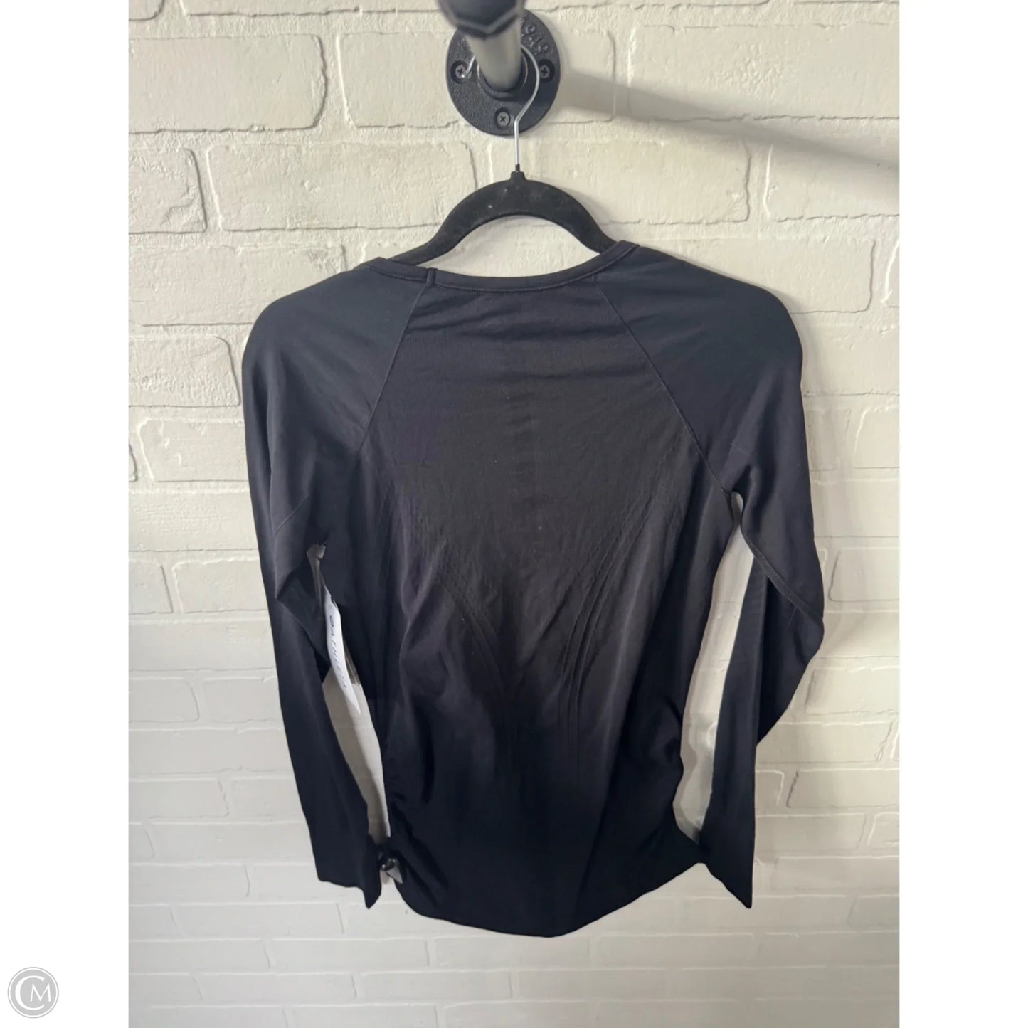 Athletic Top Long Sleeve Crewneck By Athleta In Black, Size: M