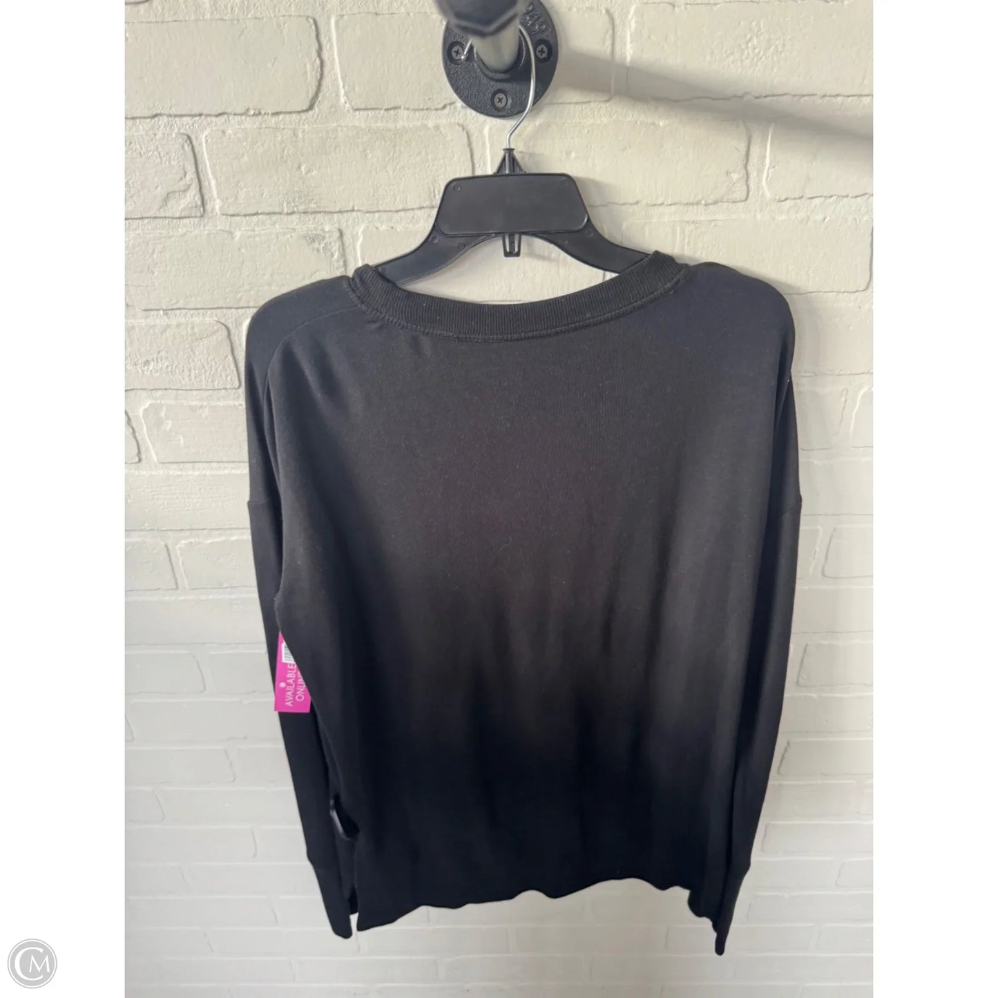 Athletic Sweatshirt Crewneck By Athleta In Black, Size: M