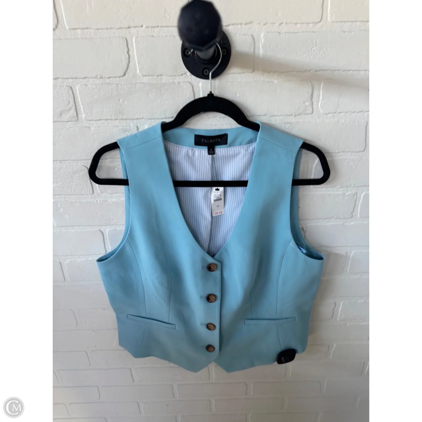 Vest Other By Talbots In Blue, Size: M