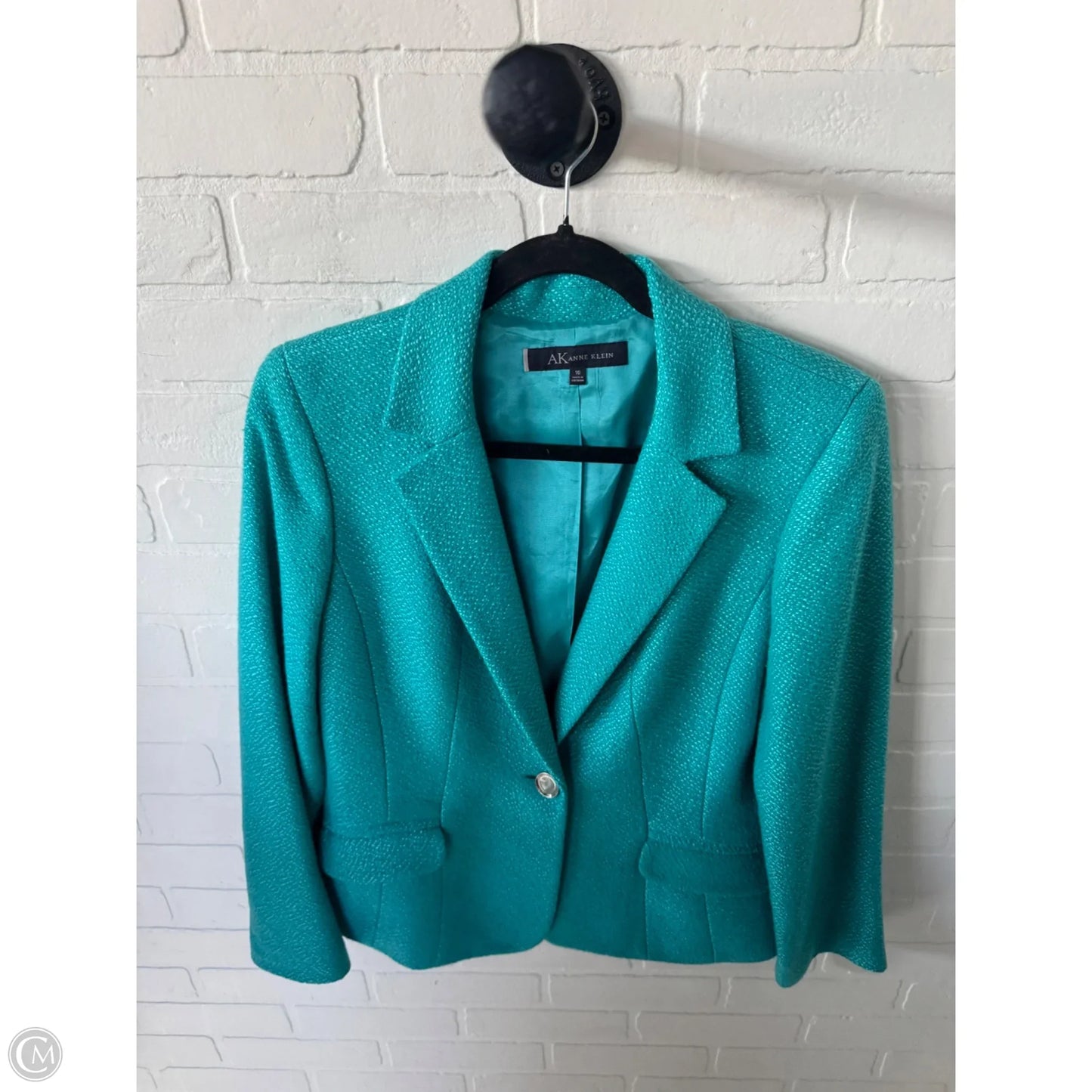 Blazer By Anne Klein In Blue, Size: M