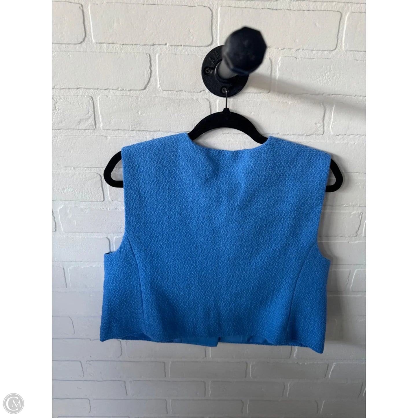 Vest Other By Ann Taylor In Blue & Gold, Size: M