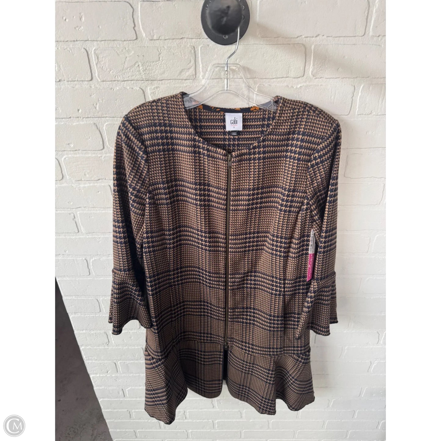 Blazer By Cabi In Blue & Brown, Size: S