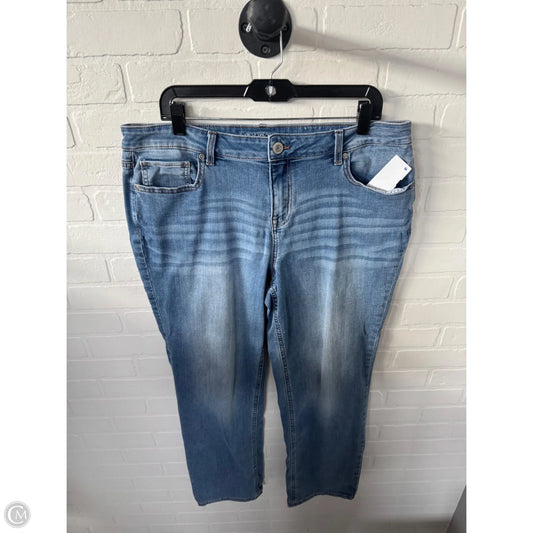 Jeans Straight By Maurices In Blue Denim, Size: 16