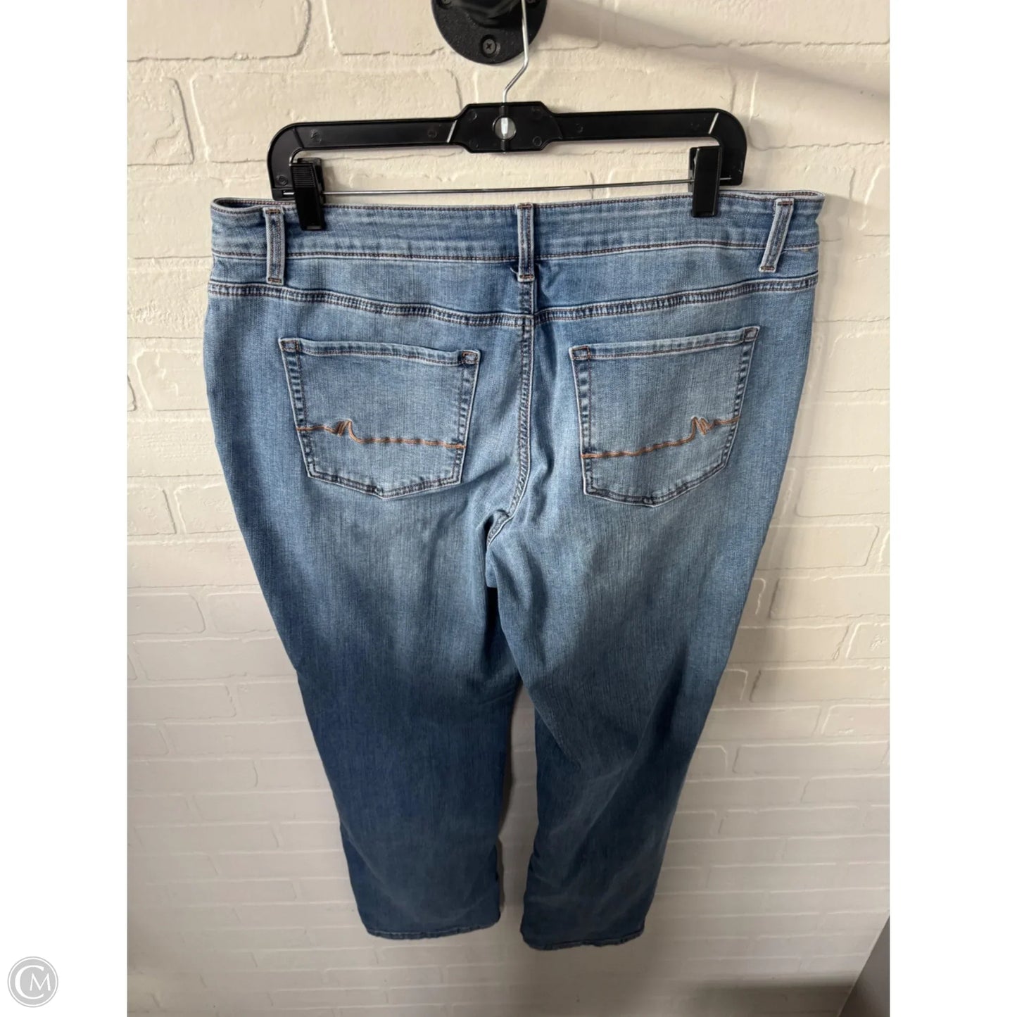 Jeans Straight By Maurices In Blue Denim, Size: 16