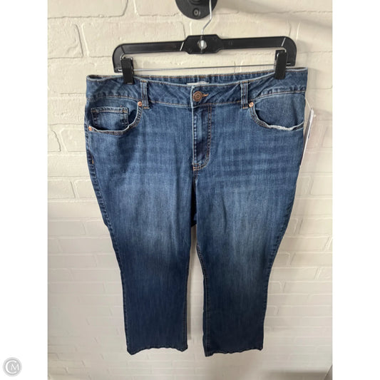 Jeans Straight By Maurices In Blue Denim, Size: 16