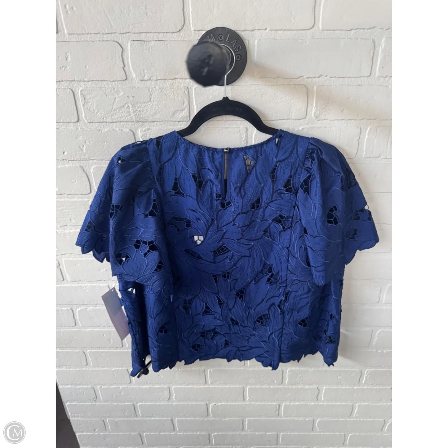 Top 2pc Short Sleeve By Chicos In Blue, Size: L