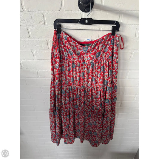 Skirt Maxi By Lauren By Ralph Lauren In Red, Size: 10