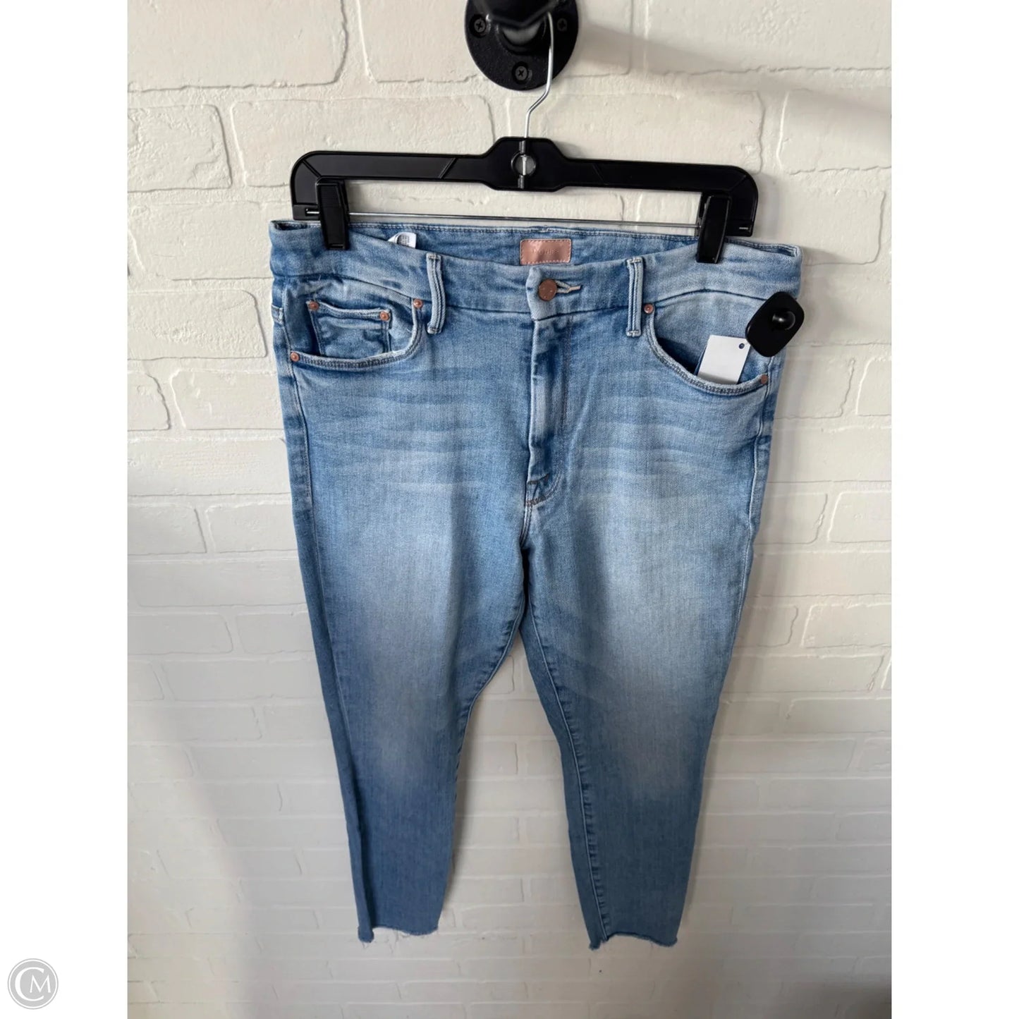 Jeans Skinny By Mother In Blue Denim, Size: 14