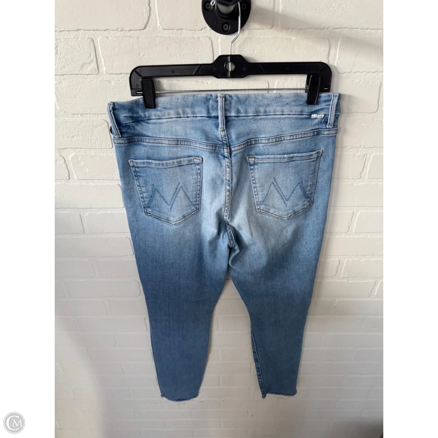Jeans Skinny By Mother In Blue Denim, Size: 14