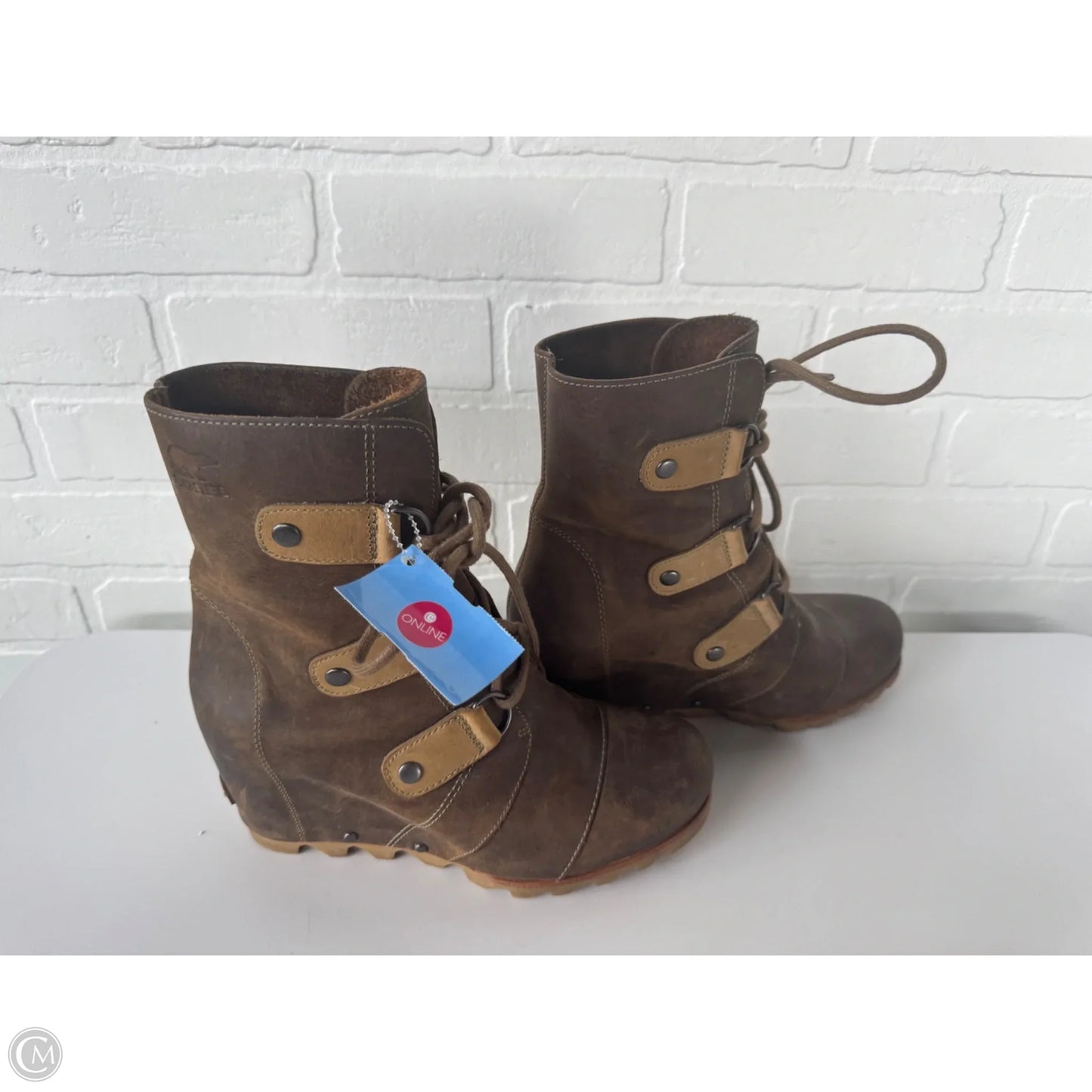 Boots Mid-calf Heels By Sorel In Brown, Size: 7.5