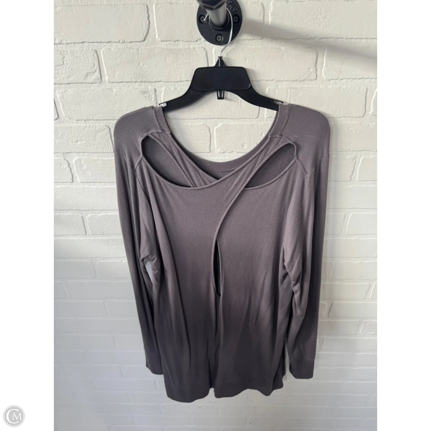 Athletic Sweatshirt Crewneck By Athleta In Grey, Size: L