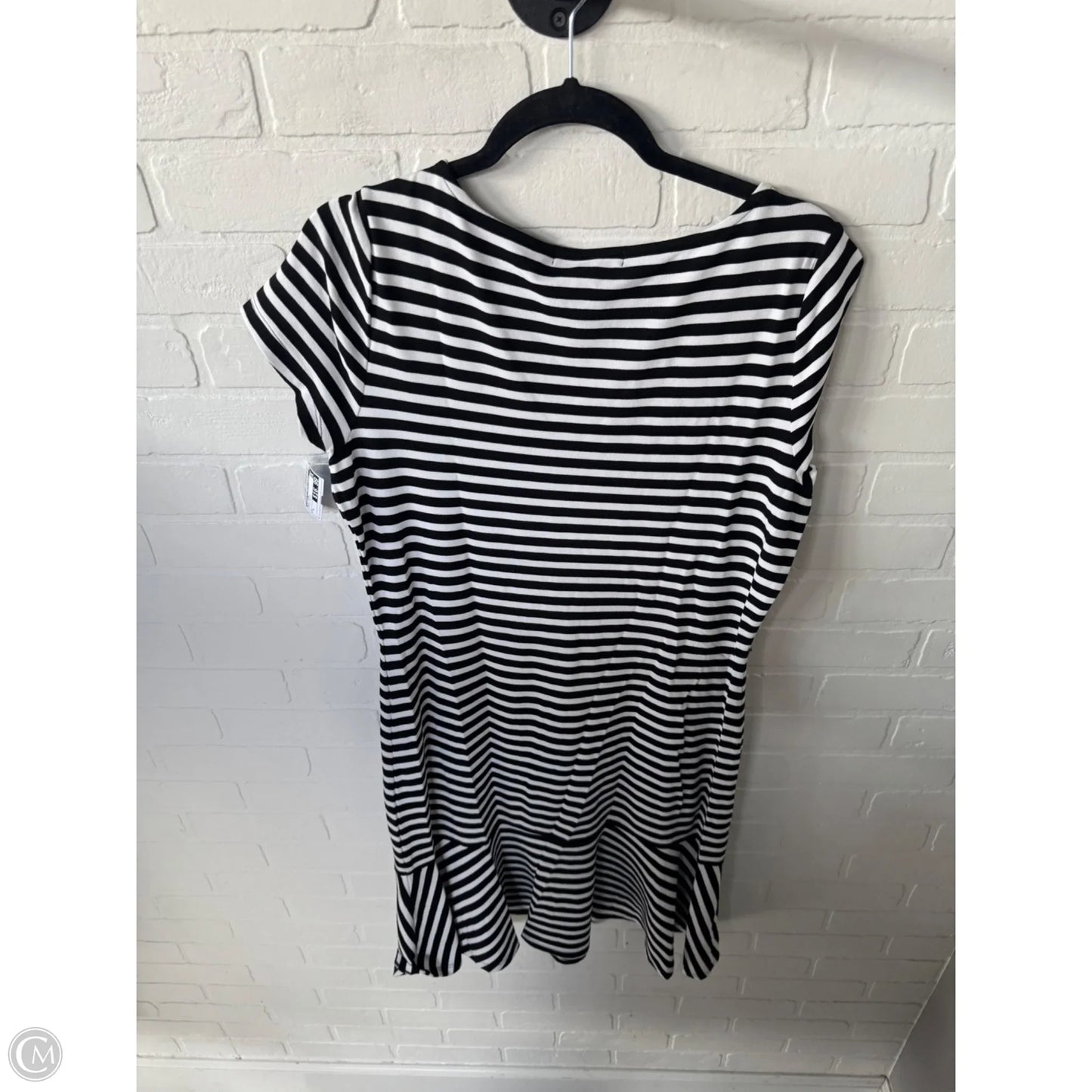 Dress Work By Lauren By Ralph Lauren In Black & White, Size: L