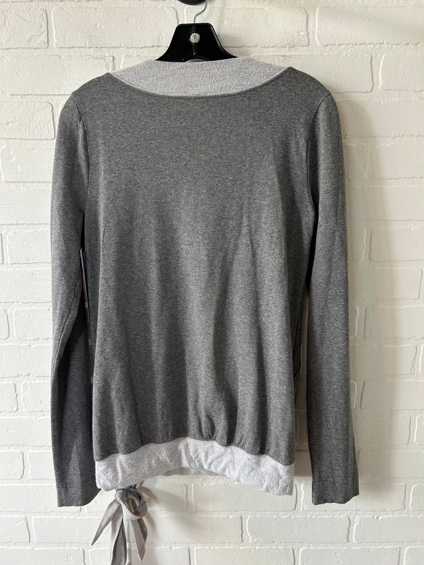 Grey Top Long Sleeve Pink Lotus, Size S