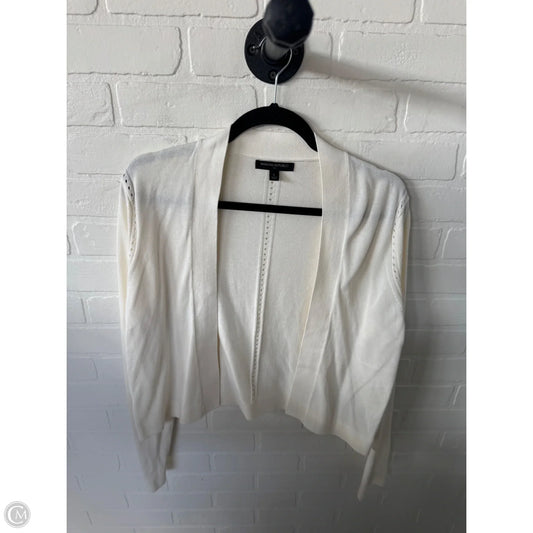 Sweater Cardigan By Banana Republic In Cream, Size: L