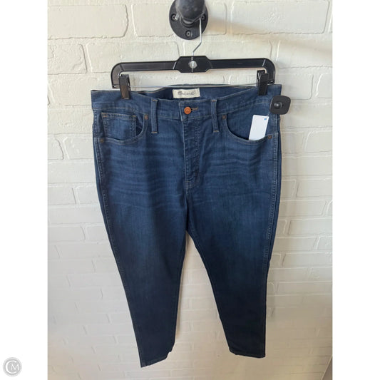Jeans Skinny By Madewell In Blue Denim, Size: 14p