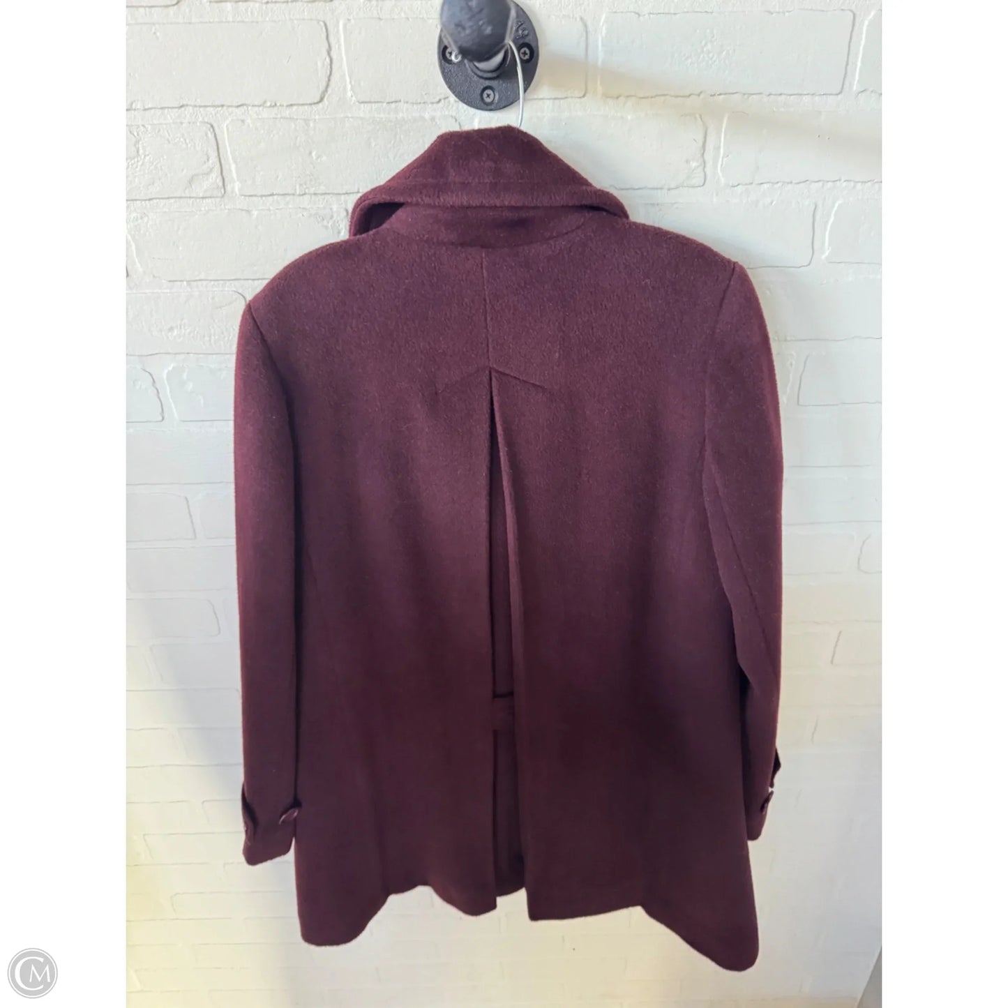 Coat Peacoat By Talbots In Maroon, Size: M