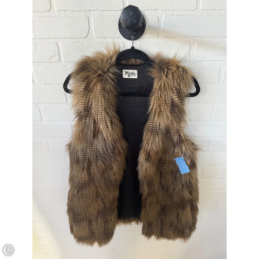 Vest Faux Fur & Sherpa By Show Me Your Mumu In Brown, Size: M
