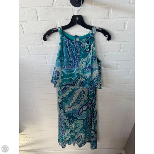 Dress Casual Maxi By Chicos In Blue & Green, Size: S