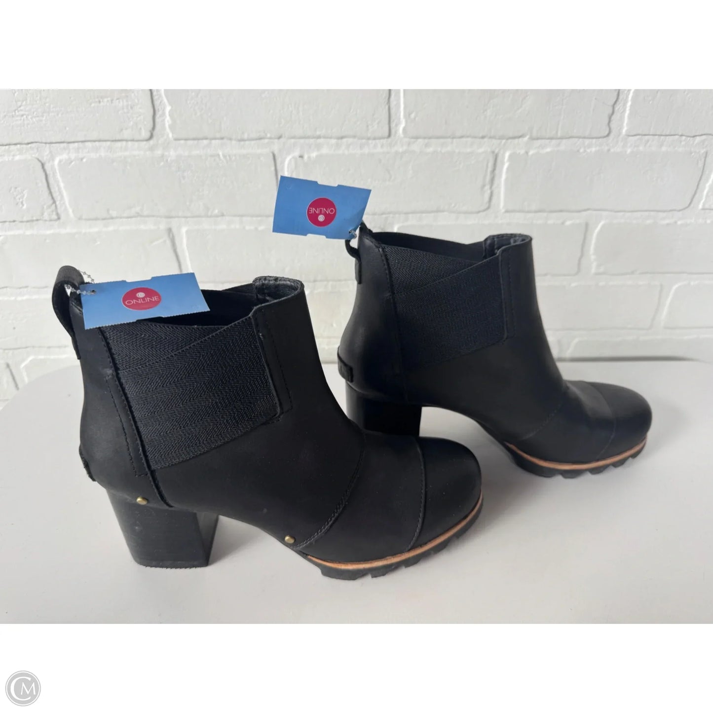 Boots Ankle Heels By Sorel In Black, Size: 8.5